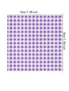 50/100/200 Sheets Wax Paper, Basket Liners, Food Picnic Paper, Grease-Proof Wrapping Paper, Baking Paper Suitable For Cakes, 7 X 7 Inch Fast Food Grid Wrapping Paper