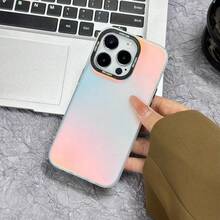High Quality IMD Color Changing Mobile Phone Case For 16/15/14/13/12 Pro Max Plus, Shockproof Protection, Classic Hybrid Mobile Phone Case - Silver - View 1