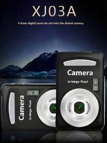 1 件青少年数码相机，1600 万像素，CMOS 传感器，4 倍数码变焦，支持 32G 存储卡（本产品不附带电池，3 节 7 号电池需单独购买）