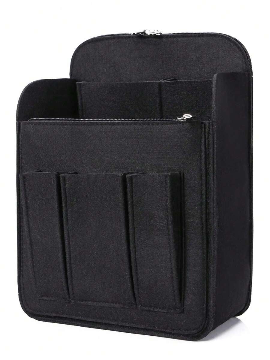 Felt Backpack Organizer Insert Backpack Wallet Small Pouch Separator Felt Bags Storage Bag For Travel Backpack Shoulder Bag Bookbag Unisex Black - Black - View 1