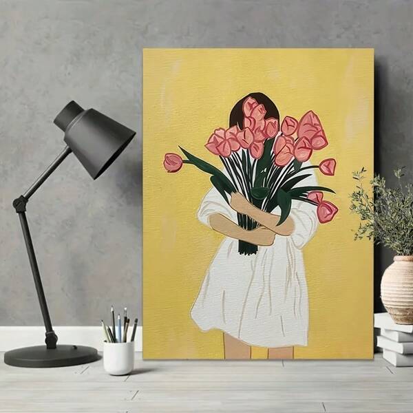 1pc Various Festivals Poster Abstract Minimalist - Chic Art Style, Decorative Paintings For Home, Office, Bar, Cafa, Classroom, Dormitory, Wall Decoration Posters For Various Places, Holiday Gift Optional Frame ,Wall Art With Frame