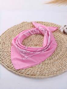 1 chiếc khăn vuông thời trang họa tiết Paisley dành cho nữ, có thể dùng làm khăn trùm đầu, khăn quàng cổ, phụ kiện tóc, phụ kiện phong cách denim, phù hợp cho trang phục trang trọng. - Nhiều màu - Xem 21