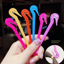 2 pezzi / 5 pezzi Set di attrezzi portatili per rimuovere i capelli - Tagliacapelli monouso con elastico, gancio senza danneggiare i capelli