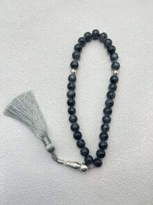 1pc 12mm Bead Rosary Bracelet, 33pcs Colorful Beads, Multifunctional, Bohemian Retro Elegant Style, Suitable For Daily Prayer, Leisure, Vacation, Casual Gatherings, Weddings, Birthday Gifts, Glass Bead Bracelet - Multicolor - View 7