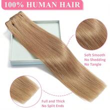 #27 Chocolate Brown Clip In Hair Extensions Real Human Hair 3.6oz/100g Clip Ins 100% Brazilian Remy Human Hair Extension For Women 8pcs Per Set With 18 Clips Double Weft - S27 - View 3