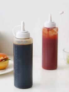 塑料挤压酱汁瓶，厨房番茄酱、沙拉、蜂蜜、果酱调味品分配器，厨房、圣诞礼物、学校用品 - 彩色 - 查看 15