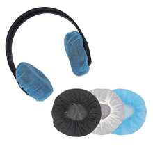 100 pezzi/sacchetto di copriauricolari monouso, copricapo in tessuto non tessuto, proteggi microfono da 8-12 cm, anti-sudore e anti-sporco, proteggi padiglioni auricolari