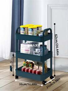 Multifunctional Multi-Layer Storage Cart - Shopping Cart Rack Bedroom Bathroom Floor Multi-Layer Snack Rack Kitchen Office Supplies Storage Rack, Suitable For Kitchen, Bathroom And Bedroom Organization
