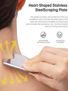 Zestaw 1/2 szt./zestaw wałków do masażu twarzy ze stali nierdzewnej i gua sha - metalowy wałek do masażu twarzy, metalowy gua sha, narzędzia do masażu twarzy redukujące obrzęki, drenaż limfatyczny, napięcie twarzy, masażery do pielęgnacji skóry, uroda, produkty do pielęgnacji skóry, spa, pielęgnacja ciała, narzędzia do pielęgnacji skóry, pielęgnacja twarzy, akcesoria kosmetyczne, masaż, narzędzie do masażu twarzy, wałek do masażu twarzy