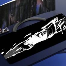1 extra grote anime-meisjes gaming-muismat - rubbermateriaal, langwerpige rechthoekige vorm, nauwkeurig vergrendelde randen, wasbaar en antislip bureau-onderlegger voor computer- en e-sports