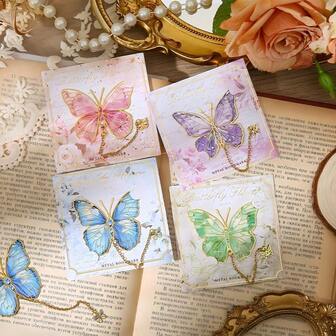 4pcs Graduation Season Gifts, Butterfly Bookmarks For Graduation Party, Student Birthday Souvenirs