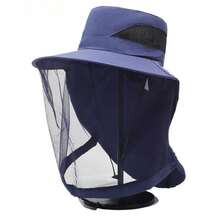 Outdoor Fishing Cap Anti Mosquito Insect Hat Fishing Hat Bug Mesh Head Net Face Protector Camping Hats Fishing Cap Anti Mosquito - Multicolor - View 16