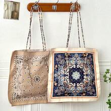 Women Shoulder Bags - 拼色腰果藍橘(雙面) - 查看 3