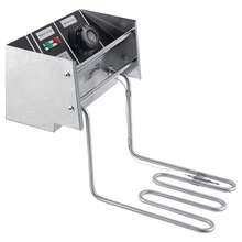 Freidora eléctrica de acero inoxidable de 6 l con cesta para uso comercial y doméstico