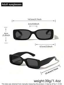 1 szt. Męskie okulary w stylu casual vintage w prostokątnej ramce, modne, odpowiednie do zajęć na świeżym powietrzu i do strojów na letnie wakacje na plaży, na zewnątrz, w podróży