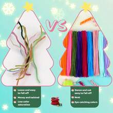 100 件多色雪尼尔管道清洁器，适用于手工艺和 DIY 项目，双色可选扭绳清洁器套件，管道清洁器花套装