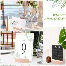 5PCS,Wooden Card Clip, Business Card Clip, Photo Clip, Sign Clip, Menu Clip, Table Card Decoration, Wedding Party Table Decoration