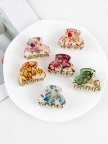 5 件颜色随机选择，韩式甜美迷你夹，精致小发夹，日常使用的多功能发饰，时尚豹纹迷你发夹，个性化甜美酷炫风格，多巴胺刘海，侧夹适合日常旅行、聚会、海滩派对以及夏季、秋季和返校季节佩戴秋季发饰优雅