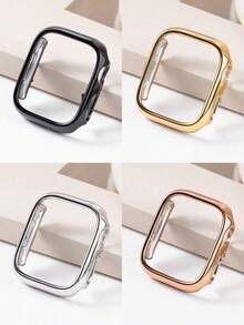 1 件防摔时尚休闲电镀保护壳，兼容 外壳 38/40/41/42/44/45/46/49 毫米，兼容 Series Ultra/SE/10/9/8/7/5/4/3/2/1，智能手表配件