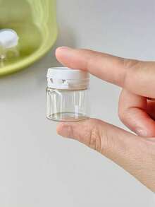 迷你化妆品霜盒粉底液瓶样品玻璃乳液分配器 - 旅行便携式眼霜小空瓶洗漱包洗漱包洗漱旅行包化妆品收纳海滩沙滩包度假必需品学校用品旅行必需品女士大学宿舍浴室旅行配件旅行必备品夏季返校