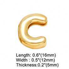 1pc Personalized Smooth A-Z Letter Pendant Bracelet, Women's DIY Customized Name Initial Adjustable Bracelet