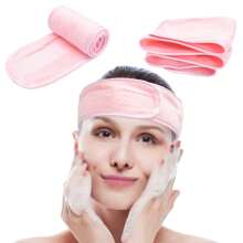 Set de 3 diademas ajustables para mujer para spa y faciales, accesorios para ducha y maquillaje, adecuado para lavarse la cara, toalla suave y accesorios para peinar el cabello