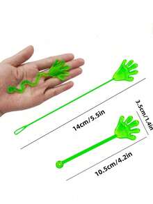 10 件/20 件/40 件/80 件闪闪发光的粘性宝盒玩具，用于课堂奖励 - 礼品袋粘性填充物 | 附带有趣的礼品准备袋 | 小型和大型翻转发光手指玩具、新奇礼物、奖品、派对填充物、圣诞袜 - 彩色 - 查看 4