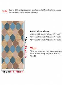 1 Roll Of Retro Thickened Rhinestone Wood Grain Grille With Geometric 3D Fabric Pattern, Suitable For Home Decoration, Kitchen Cabinets, Tables And Chairs, Room Backgrounds, Home Renovation, DIY, Waterproof, Stain Resistant, Easy To Clean, Self-Adhesive, Peel And Paste Wallpaper, Wall Stickers, Wallpaper Wall Stickers Wall Decor Room Decor Wall Paper - Multicolor - View 10
