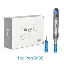 Dr.Pen M8S Wireless Microneedling Beauty Pen, Suitable For Face And Body, With Digital Display/Needles/Storage Case, Unisex, Microneedle Derma Roller, USB Rechargeable, Skincare Tool Set, Essential For Home, Creates Hydrated And Radiant Skin