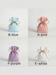 10 piezas Bolsas de lona con cordón, bolsas de regalo, bolsas de almacenamiento para joyas/cosméticos/electrónicos, regalos de boda, disponibles en varios colores y tamaños