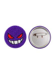Set de 4 insignias de metal estilo anime Pika Genger - Prendedor de hierro, insignia coleccionable, decoración para bolsas - Para fans de anime y manga, regalo único para coleccionistas