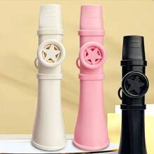 Kazoo - Portable Resin Kazoo With Star Decoration, 5 Colors (Light Blue/Pink/Red/Beige/Black) - Beginner-Friendly Wind Instrument For Travel And Home Practice - Perfect Gift For All Skill Levels