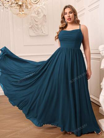 AOSHABABI Abendkleid aus fließendem Chiffon in Enteneigblau, geeignet für alle formellen Anlässe, Galen, Hochzeiten, Musikfestivals, Feiertage, Proms, Cocktail-Partys, Dates, Urlaub und Brautjungfernkleider
