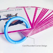 12 Themes Montessori Children's English Word Learning Flashcards, Early English Word Learning Supplies, Home School Classroom English Learning Assistance Tools, Classroom English Learning Supplies - Multicolor - View 8