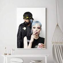 1 件墙面艺术海报乐队水晶城堡海报印刷海报墙画卧室客厅墙壁酒吧餐厅帆布可选框架 - 彩色 - 查看 42