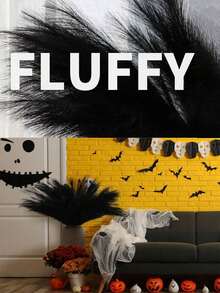 10支仿真蒲苇草，蓬松逼真，宛如羽毛般轻盈，柔软优雅，是理想的家居装饰品，适合插花，现代波西米亚风格，可用于客厅、卧室或餐厅，也是母亲节的理想礼物。 - 彩色 - 查看 9