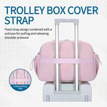 Ladies' Fitness Bag 30L, Simple And Stylish Solid Color Travel Suitcase, Multi-Functional Large Capacity Fitness Bag, Portable Weekend Bag, Waterproof And Anti Fouling Fitness Bag, Airplane Personal Belongings Travel Organizer, Luggage Bag Handbag, Fitness Bag With Dry And Wet Pockets, Suitable For Outings, Short Trips, Fitness And Sports Travel, Graduation Bag, School Supplies