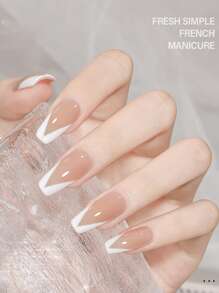 Transparente Silikon Nagel Stempel Form für französische Quadratnägel, Nail Art Stempeln, DIY transparenter Silikon Nagelschieber und Kratzer mit Gelatine Versiegelung, geeignet für schnelle Französische Spitzen Anwendung