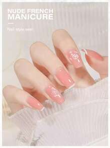 Transparente Silikon Nagel Stempel Form für französische Quadratnägel, Nail Art Stempeln, DIY transparenter Silikon Nagelschieber und Kratzer mit Gelatine Versiegelung, geeignet für schnelle Französische Spitzen Anwendung