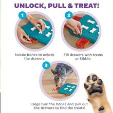 Outward Hound By Nina Ottosson Dog Smart Treat Puzzle Enrichment Toy, Level 1 Beginner, Orange - Dog Casino (Blue, Orange) - View 3