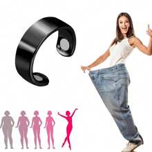 1 pieza Anillo deportivo de moda para hombres y mujeres, ajustable, para uso diario (sin caja)