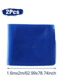 1 件 2 米长宝石蓝色纱帘多用途派对背景纱，家居装饰，婚礼生日性别揭示节日活动派对房间桌面装饰摄影背景 DIY 装饰，室内室外楼梯椅背装饰，圣诞节派对房间桌面装饰桌布桌旗，圣诞树装饰，同样适合搭配金属拱形支架，圣诞节 - 寶石藍 - 查看 5