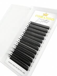 CoMango 12排C/D 3D W型混合假睫毛，8-15毫米，W型卷翘，自然预制睫毛簇，睫毛簇，单根睫毛，假睫毛 - 彩色 - 查看 8