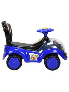 Joykoo Montable Correpasillos para Niños con Luz y Sonido Bastón con Toldo Protector - Azul - Ver 5