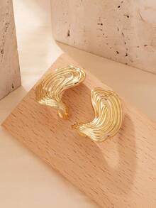 1pair Asymmetrical Geometric Earrings With European And American Style - Irregular Earrings - View 7