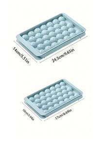 1pc Ice Cube Mold 33 Ball Shape Ice Cubes Plastic Tray Suitable For Kitchen, Refrigerator, Plastic Ice Maker Mold, Easy To De-Mold, Home Frozen Ice Cubes - Multicolor - View 3