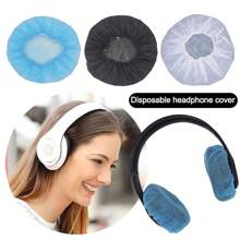 100 pezzi/sacchetto di copriauricolari monouso, copricapo in tessuto non tessuto, proteggi microfono da 8-12 cm, anti-sudore e anti-sporco, proteggi padiglioni auricolari