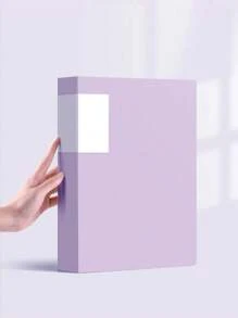 Pasta Multifolha de Cor Sólida, Pasta de Arquivo A4 com Bolsos Transparentes para Provas e Documentos, Suprimentos Escolares de Grande Capacidade, Volta às Aulas