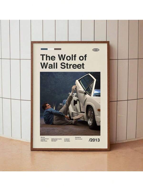 Vintage Movie Poster - Minimalist Midcentury Wall Art Print Canvas Painting Posters And Prints Wall Art Pictures For Living Room Decoration Optional Frame ,Wall Art With Frame