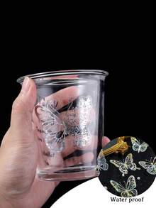 20张闪闪发光的彩色蝴蝶贴纸，激光效果出色，经久耐用，易于粘贴，3D效果强，装饰效果佳。适用于玻璃器皿、塑料制品、水杯、手机壳、电脑、笔记本电脑、剪贴簿、相册、DIY美学装饰，适合成人、男女老少、学校用品、返校季 - 彩色 - 查看 4